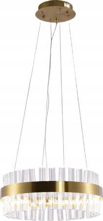 ZYRANDOL KRYSZTALOWY ZŁOTY LED90W VARGO