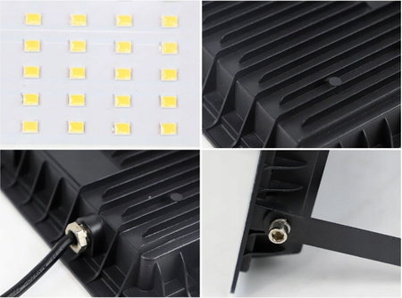 NAŚWIETLACZ REFLEKTOR LAMPA LED GARAŻOWA DO OGRODU UNILITE IP65 6500K 20W