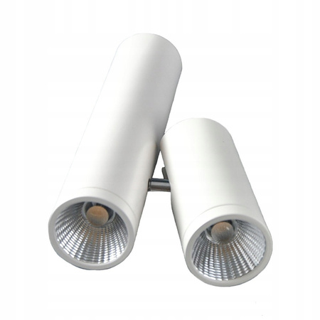 LAMPA KINKIEY TUBA BIAŁA PODWÓJNA LED PWL 10W 3000K IP20