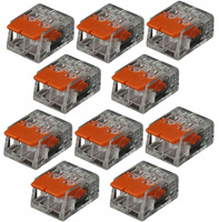 50 x SZYBKOZŁĄCZKA ZŁĄCZKA ELEKTRYCZNA KOSTKA VARGO DO KABLI 2 ZACISKI