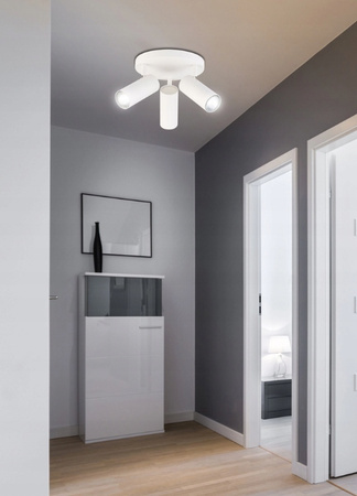 LAMPA KINKIEY TUBA CZARNA POTRÓJNA LED PWL 3x5W 4000K IP20