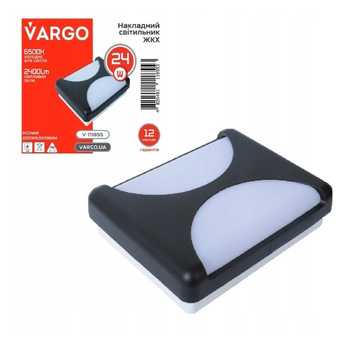 KINKIET ZEWNĘTRZNY LAMPA OGRODOWA ELEWACYJNA VARGO 24W 2400lm IP44