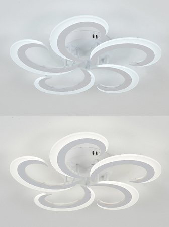 LAMPA SUFITOWA LED ZYRANDOL BIAŁY 70W PILOT REGULACJA ŚWIATŁA VARGO