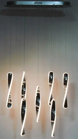 LAMPA SUFITOWA LED ŻYRANDOL ART-Spiral CHROM PW 56 W 3000K IP20