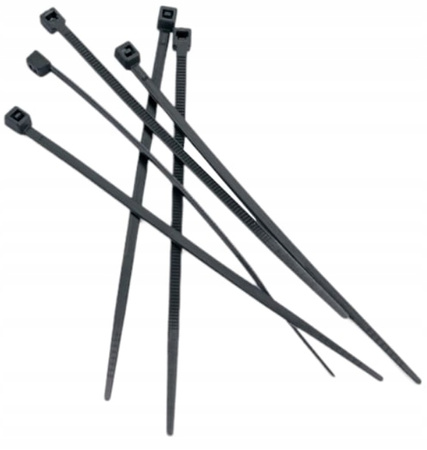 OPASKI ZACISKOWE VARGO TRYTYTKI TRYTKI KABLOWE CZARNE 3×200mm 100SZT