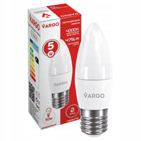 LED Żarówka VARGO C37 5W E27 475lm 4000K (V-110521)
