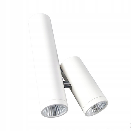 LAMPA KINKIEY TUBA BIAŁA PODWÓJNA LED PWL 10W 3000K IP20
