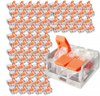 100 x SZYBKOZŁĄCZKA ZŁĄCZKA ELEKTRYCZNA KOSTKA VARGO DO KABLI 3 ZACISKI