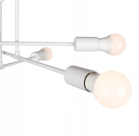 LAMPA SUFITOWA WISZĄCA LOFT BIAŁA MATOWA VARGO