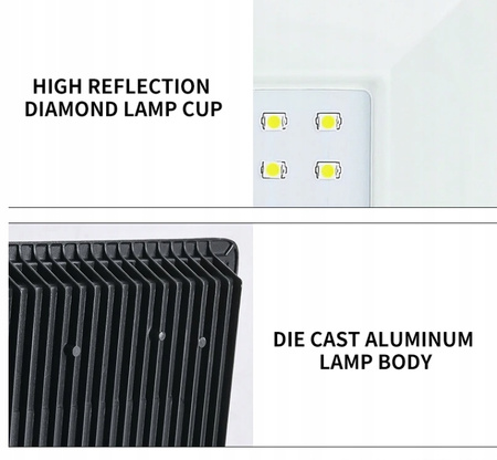NAŚWIETLACZ REFLEKTOR LAMPA LED OGRODOWA GARAŻOWA DO OGRODU IP65 6500K 30W
