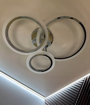 LAMPA LED RING CHROM 66W 3000-6500K PILOT REGULACJA ŚWIATŁA VARGO