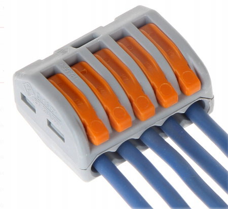 SZYBKOZŁĄCZKA KOSTKA ELEKTRYCZNA ZŁĄCZKA ZACISK DO KABLI 5P VARGO