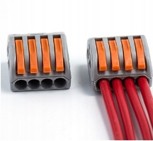 SZYBKOZŁĄCZKA KOSTKA ELEKTRYCZNA ZŁĄCZKA ZACISK DO KABLI 4 ZACISKI VARGO