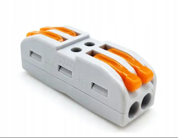 SZYBKOZŁĄCZKA KOSTKA ELEKTRYCZNA ZŁĄCZKA ZACISK 2/2 PRZEWÓD VARGO