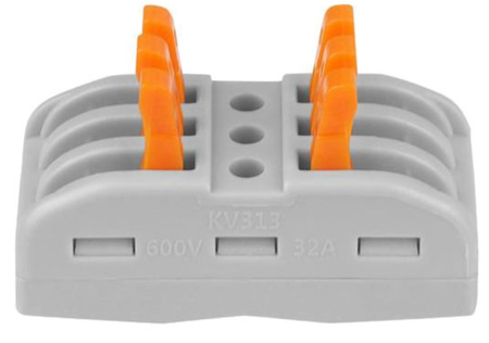 SZYBKOZŁĄCZKA KOSTKA ELEKTRYCZNA ZŁĄCZKA ZACISK 3/3 VARGO