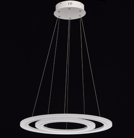 LAMPA SUFITOWA LAMPA WISZĄCA DWA PIERŚCIENIE LED BIAŁA PW 50W 4500K IP20