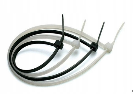 OPASKI ZACISKOWE KABLOWE VARGO TRYTYTKI TRYTKI BIAŁE 4×300mm 100SZT