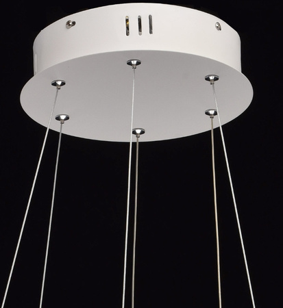 LAMPA SUFITOWA LAMPA WISZĄCA DWA PIERŚCIENIE LED BIAŁA PW 80W 4500K IP20