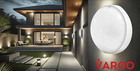 Oprawa LED 15W okrągła z czujnikiem ruchu