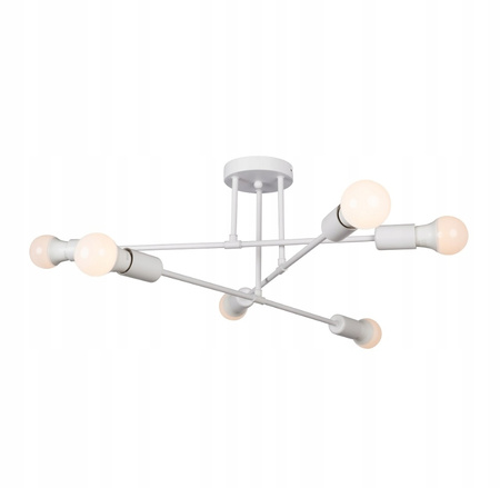 LAMPA SUFITOWA WISZĄCA LOFT BIAŁA MATOWA VARGO