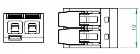 10 x SZYBKOZŁĄCZKA ZŁĄCZKA ELEKTRYCZNA KOSTKA VARGO DO KABLI 2 ZACISKI