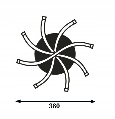 LAMPA SUFITOWA ŻYRANDOL LAMPA BIAŁA LED PW 32W 4500K IP20