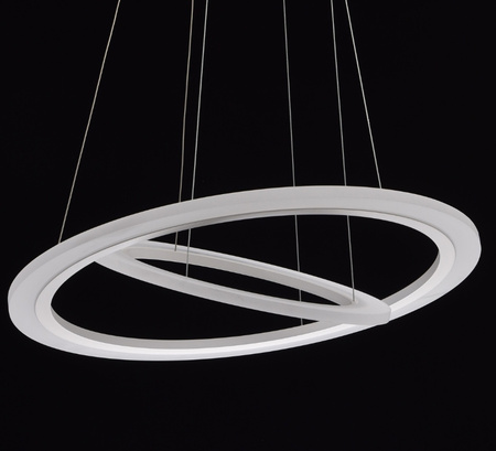 LAMPA SUFITOWA LAMPA WISZĄCA DWA PIERŚCIENIE LED BIAŁA PW 50W 4500K IP20