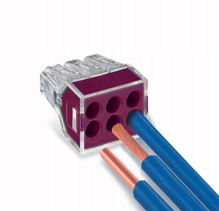 SZYBKOZŁĄCZKA ZŁĄCZKA ELEKTRYCZNA VARGO DO KABLI NA 6 PRZEWODÓW