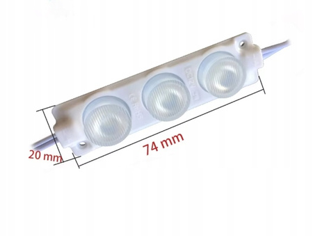 Moduł LED VARGO 12V 3W biały IP67 6500 K 70*20*15mm SMD 3030