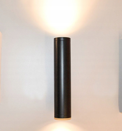 LAMPA KINKIEY TUBA CZARNA PODWÓJNA LED PWL 2x5W 3000K IP20