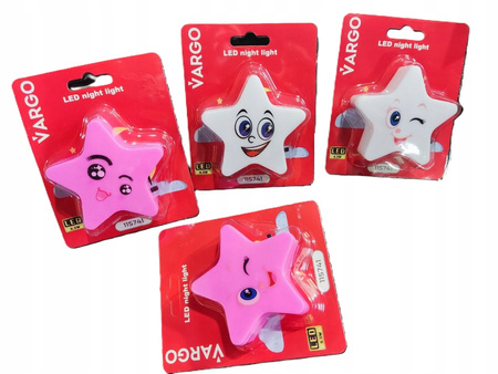 "LAMPKA NOCNA VARGO LED, GWIAZDA, NL118 V-115741