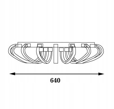LAMPA SUFITOWA ŻYRANDOL LAMPA BIAŁA LED PW 112W 4500K IP20