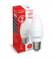 LED Żarówka VARGO C37 9W E27 855lm 4000K (V-111143)