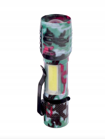 LATARKA LED VARGO WIELOFUNKCYJNA AKUMULATOROWA USB 3 TRYBY ZOOM