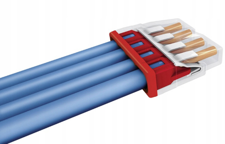 SZYBKOZŁĄCZKA ZŁĄCZKA ELEKTRYCZNA DO KABLI NA 4 PRZEWODY VARGO