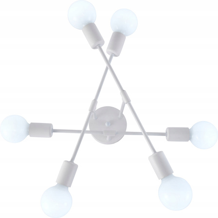 LAMPA SUFITOWA WISZĄCA LOFT BIAŁA MATOWA VARGO