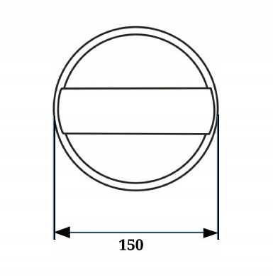 KINKIET LAMPA ŚCIENNA OKRĄGŁA LED PW 12W 4000K IP65