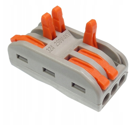 SZYBKOZŁĄCZKA KOSTKA ELEKTRYCZNA ZŁĄCZKA ZACISK 3/3 VARGO