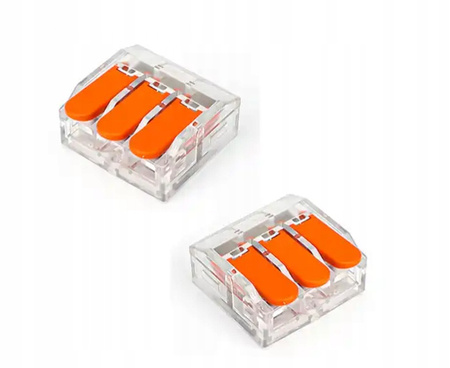 SZYBKOZŁĄCZKA KOSTKA ELEKTRYCZNA VARGO DO KABLI 3 ZACISKI