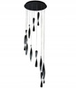 LAMPA SUFITOWA LED LAMPA WISZĄCA ŻYRANDOL LED ART-Spiral BK 96 W 3000K IP20