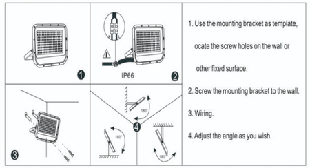 NAŚWIETLACZ REFLEKTOR HALOGEN LED 150W 6500K VARGO