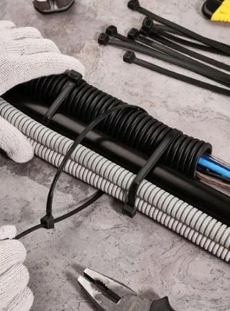 BARDZO MOCNE OPASKI ZACISKOWE TRYTYTKI TRYTKI KABLOWE CZARNE 5×300mm 100SZT