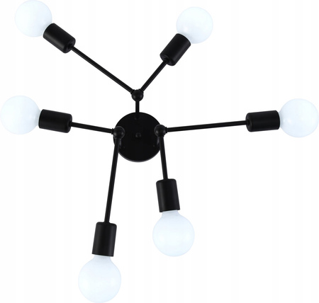 LAMPA SUFITOWA WISZĄCA LOFT 6 E27 VARGO