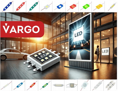 Moduł LED VARGO 12V 3W biały IP67 6500 K 70*20*15mm SMD 3030