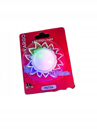 LAMPKA NOCNA LED VARGO WIELOKOLOROWA