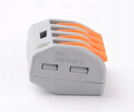 SZYBKOZŁĄCZKA KOSTKA ELEKTRYCZNA ZŁĄCZKA ZACISK DO KABLI 4 ZACISKI VARGO