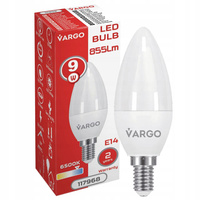 LED Żarówka VARGO C37 9W E14 855lm 6500K (V-117968)