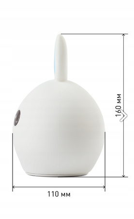 LAMPKA NOCNA VARGO LED zajączek (V-115737) niebieskie i różowe uszy