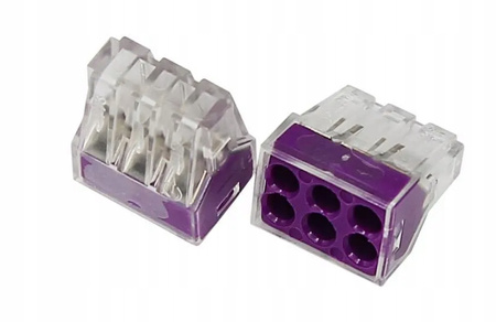 SZYBKOZŁĄCZKA ZŁĄCZKA ELEKTRYCZNA VARGO DO KABLI NA 6 PRZEWODÓW