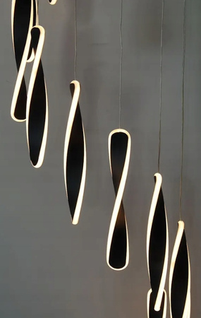 LAMPA SUFITOWA LED LAMPA WISZĄCA ŻYRANDOL LED ART-Spiral BK 96 W 3000K IP20